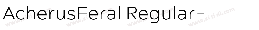 AcherusFeral Regular字体转换